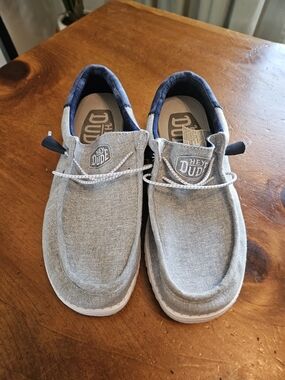 Hey Dude Men’s Wally Light Grey Casual Slip-On Shoes- NWOT